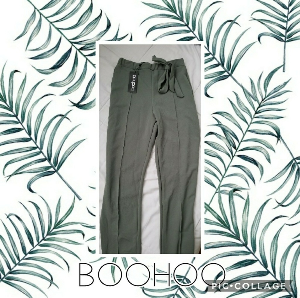 Women's BooHoo Tie-Waist Pants